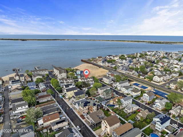 7 Beach Blvd, Highlands, NJ 07732 - aerial view of property's location featuring nearby suburban area and a large body of water