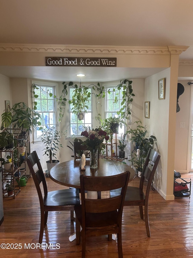 516 Montgomery Ave, Toms River, NJ 08757 - dining room featuring wood finished floors, healthy amount of natural light, and baseboards