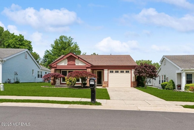 1524 Quince Pl, Toms River, NJ 08755 - view of front of property with concrete driveway, an attached garage, and a front yard