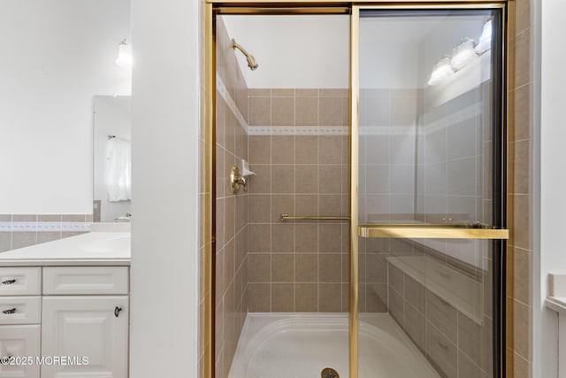 26 Masters Ct, Little Egg Harbor, NJ 08087 - full bathroom featuring a stall shower and vanity