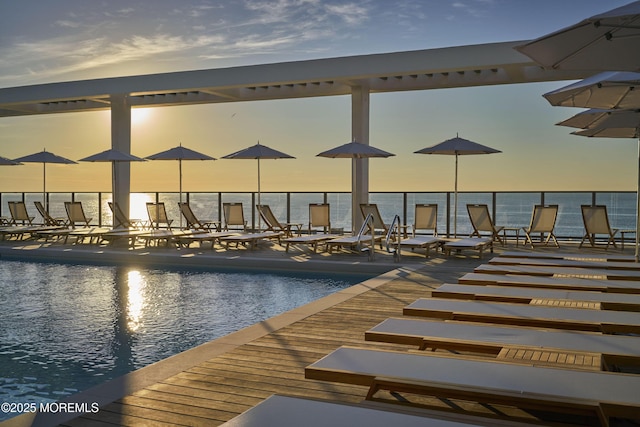 1101 Ocean Ave Unit 1403, Asbury Park, NJ 07712 - view of swimming pool featuring a water view