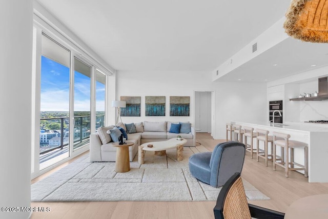 1101 Ocean Ave Unit 1403, Asbury Park, NJ 07712 - living area featuring wood finished floors