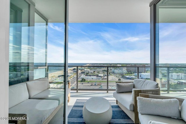 1101 Ocean Ave Unit 1403, Asbury Park, NJ 07712 - balcony with an outdoor living space