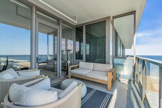 1101 Ocean Ave Unit 1403, Asbury Park, NJ 07712 - balcony featuring a water view
