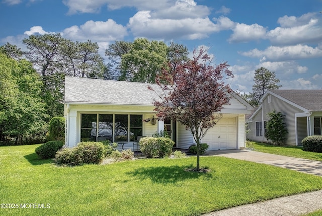 2299 Kira Ct, Toms River, NJ 08755 - ranch-style house with a garage, driveway, and a front yard