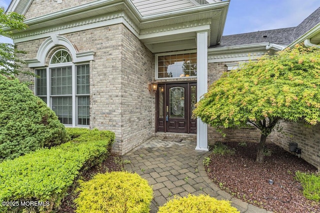 1 Lattimore Ct, Freehold, NJ 07728 - property entrance featuring brick siding