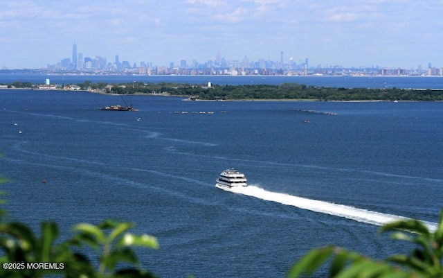 J4 Twinlights Ct, Highlands, NJ 07732 - water view featuring city skyline