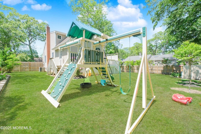 209 Woodcrest Rd, Oakhurst, NJ 07755 - view of jungle gym featuring central air condition unit