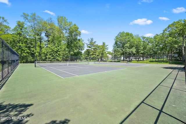 view of tennis court