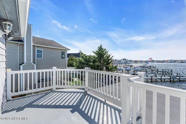 3504 Churchill Dr, Toms River, NJ 08753 - balcony with a water view and a dock