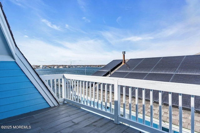 3504 Churchill Dr, Toms River, NJ 08753 - wooden terrace featuring a water view