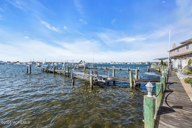 3504 Churchill Dr, Toms River, NJ 08753 - dock area featuring a water view and boat lift