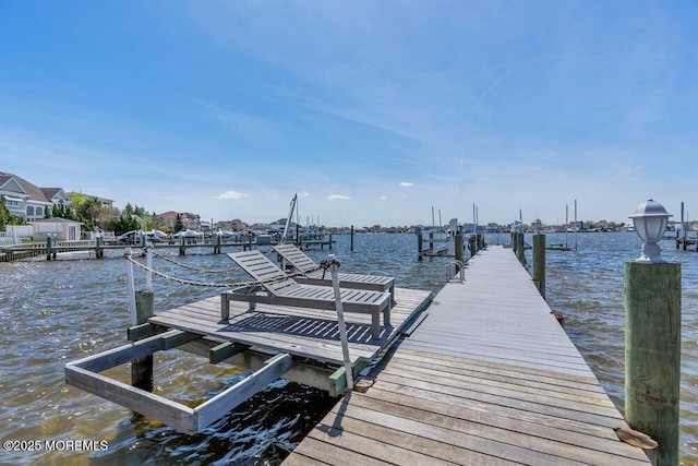 3504 Churchill Dr, Toms River, NJ 08753 - dock featuring a water view