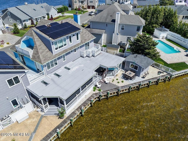 3504 Churchill Dr, Toms River, NJ 08753 - aerial perspective of suburban area with a pool area