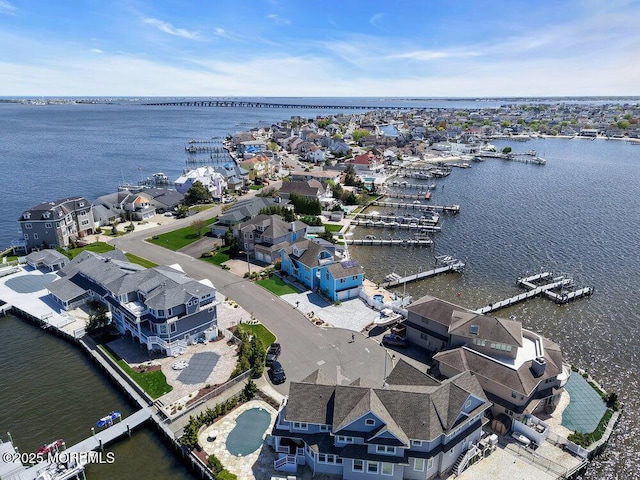 3504 Churchill Dr, Toms River, NJ 08753 - aerial perspective of suburban area with a nearby body of water