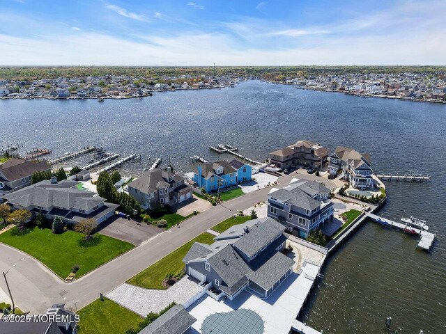 3504 Churchill Dr, Toms River, NJ 08753 - aerial view of residential area with a large body of water