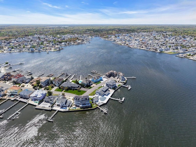 3504 Churchill Dr, Toms River, NJ 08753 - aerial perspective of suburban area featuring a nearby body of water