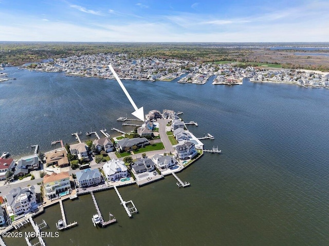 3504 Churchill Dr, Toms River, NJ 08753 - aerial view of property and surrounding area featuring a nearby body of water