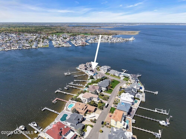3504 Churchill Dr, Toms River, NJ 08753 - aerial overview of property's location with a nearby body of water
