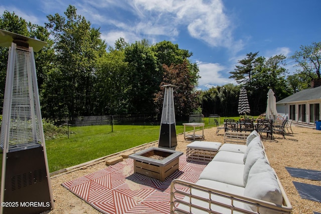 135 Rumson Rd, Rumson, NJ 07760 - view of patio / terrace featuring an outdoor living space with a fire pit
