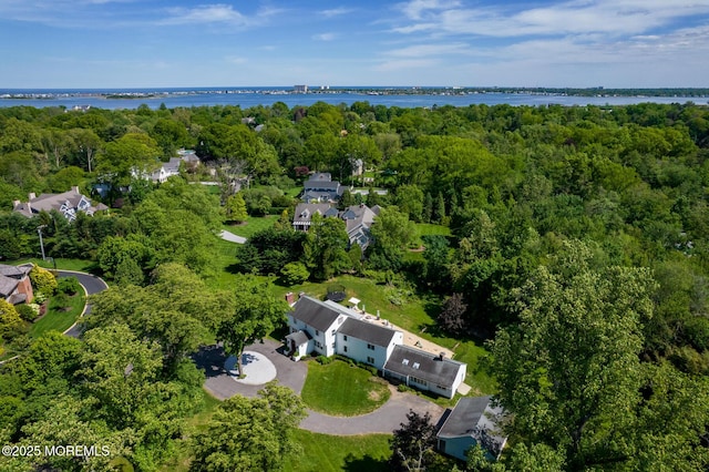 135 Rumson Rd, Rumson, NJ 07760 - view of property location featuring a large body of water and a heavily wooded area