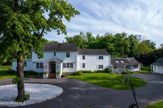 135 Rumson Rd, Rumson, NJ 07760 - view of front of home featuring a front lawn and driveway