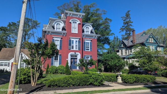 130 Main St, Keyport, NJ 07735 - view of front of home with mansard roof
