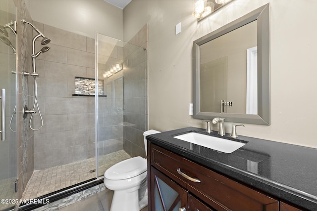 14 Osprey Ln Unit 72, Bayville, NJ 08721 - full bathroom featuring toilet, a stall shower, and vanity