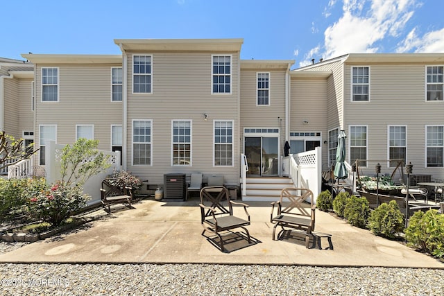 14 Osprey Ln Unit 72, Bayville, NJ 08721 - back of property featuring a patio and cooling unit