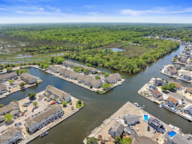 14 Osprey Ln Unit 72, Bayville, NJ 08721 - view of property location featuring a forest, nearby suburban area, and a nearby body of water