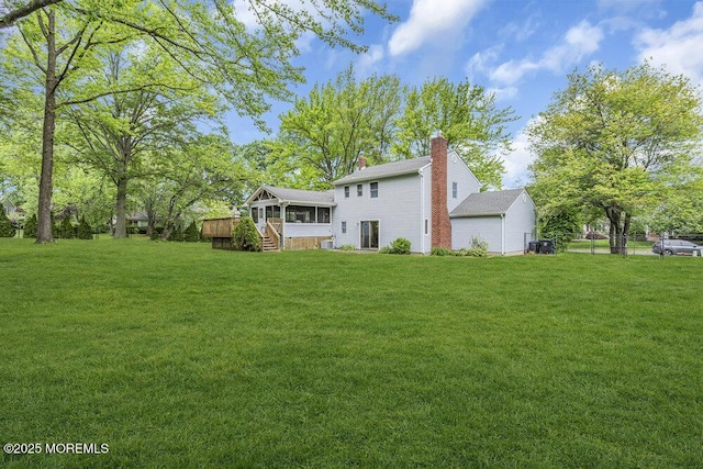 2 Merrick Ct, Middletown, NJ 07748 - view of green lawn with a sunroom