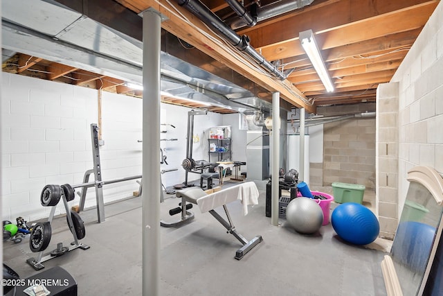 6 Palmer Ln, Englishtown, NJ 07726 - exercise area with concrete block wall