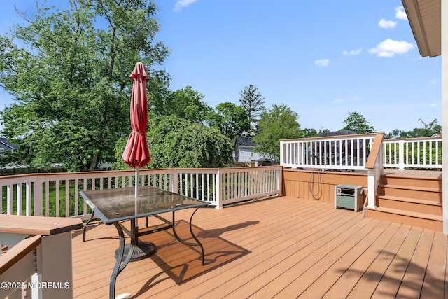 6 Palmer Ln, Englishtown, NJ 07726 - wooden deck featuring outdoor dining space