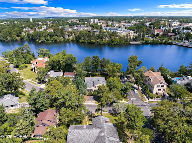 107 S Lake Dr, Lakewood, NJ 08701 - aerial view of residential area with a nearby body of water and a tree filled landscape