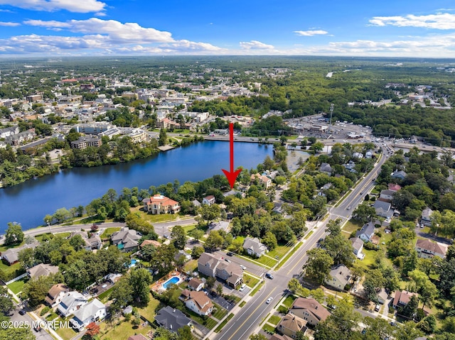 107 S Lake Dr, Lakewood, NJ 08701 - aerial perspective of suburban area with a large body of water
