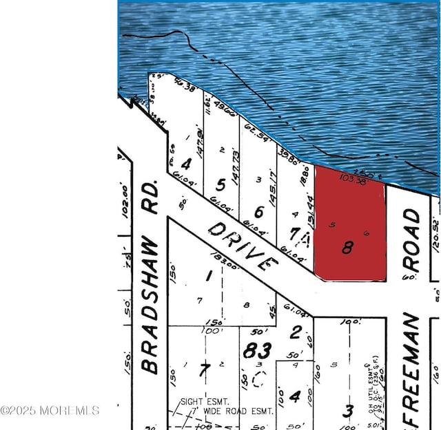 107 S Lake Dr, Lakewood, NJ 08701 - parcel map
