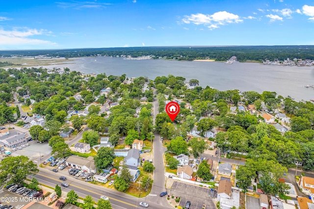 90 Dock Rd, Brick, NJ 08723 - aerial overview of property's location with a nearby body of water and nearby suburban area