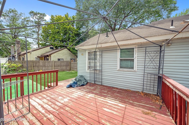 90 Dock Rd, Brick, NJ 08723 - deck with a fenced backyard