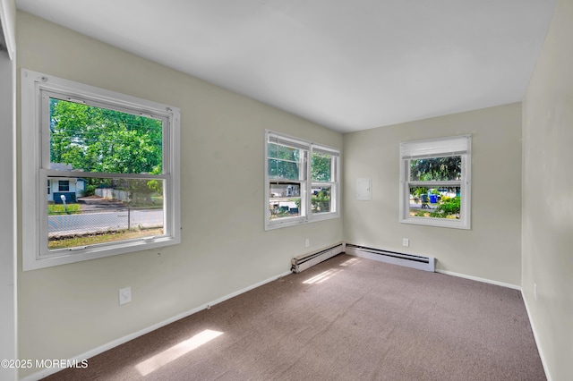 90 Dock Rd, Brick, NJ 08723 - unfurnished room featuring carpet flooring and a baseboard heating unit
