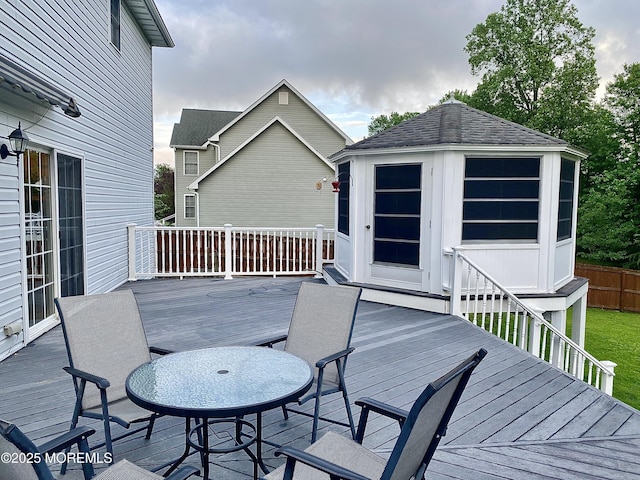 8 Augusta St, Wrightstown, NJ 08562 - view of wooden deck