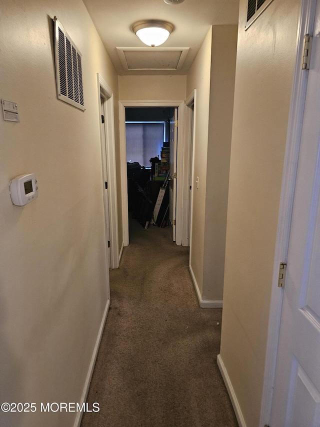 906 Egret Dr, Toms River, NJ 08753 - corridor featuring carpet, attic access, and baseboards