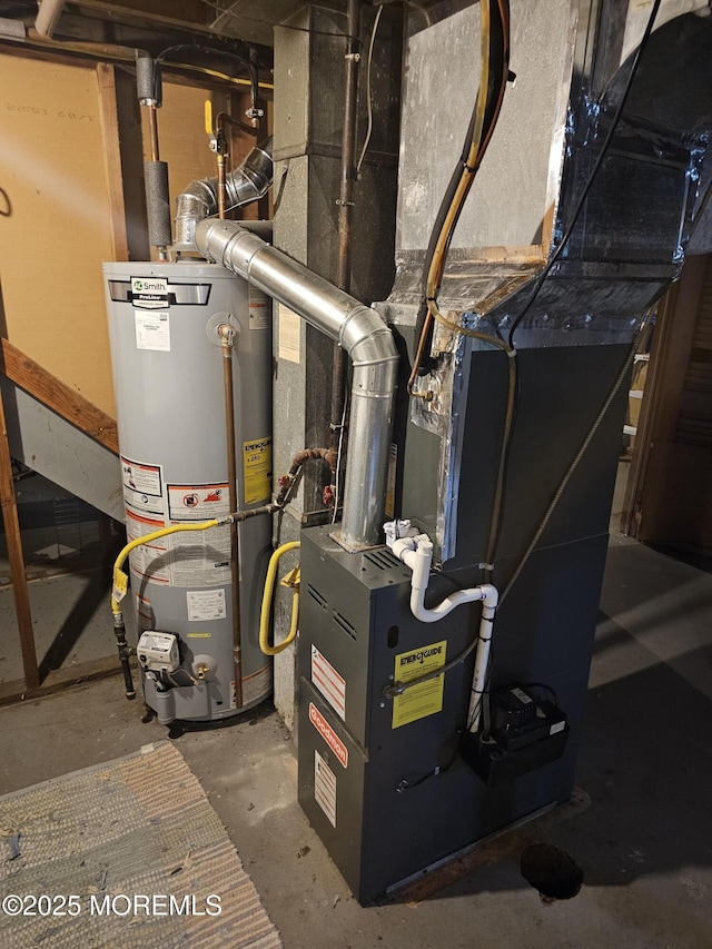 906 Egret Dr, Toms River, NJ 08753 - utility room with water heater
