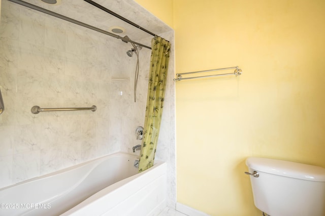 153 12th St, Belford, NJ 07718 - bathroom featuring shower / bath combination with curtain and toilet
