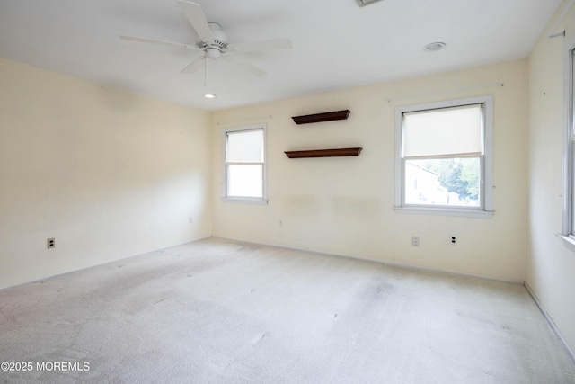 153 12th St, Belford, NJ 07718 - carpeted spare room with a ceiling fan and recessed lighting