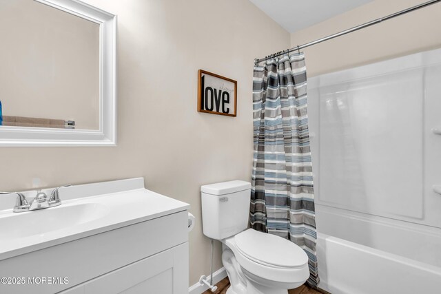 28 Mill Rd Unit B, Whiting, NJ 08759 - bathroom featuring vanity, shower / tub combo, and toilet