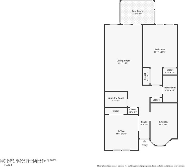28 Mill Rd Unit B, Whiting, NJ 08759 - floor plan / room layout
