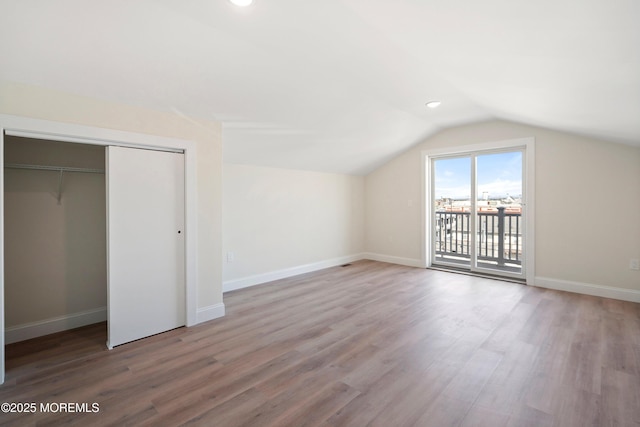 51 Sampson Ave, Seaside Heights, NJ 08751 - additional living space with wood finished floors, lofted ceiling, baseboards, and recessed lighting