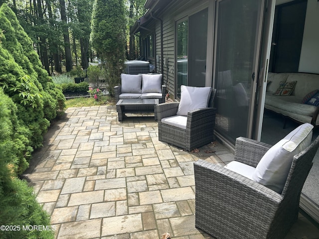 12 Medford Ct, Red Bank, NJ 07701 - view of patio featuring an outdoor living space
