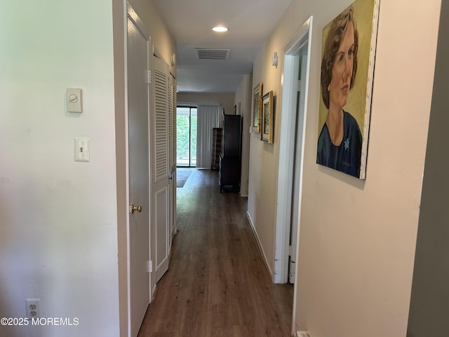 12 Medford Ct, Red Bank, NJ 07701 - hallway featuring wood finished floors, baseboards, and recessed lighting