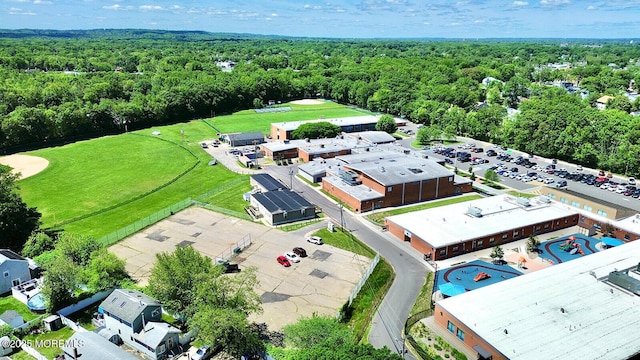 18 Neptune Pl, North Middletown, NJ 07748 - aerial view of a heavily wooded area